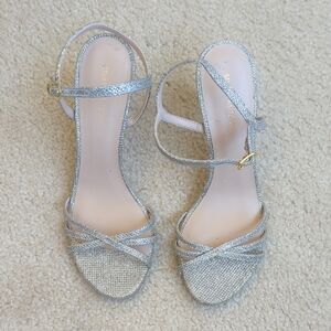 Stunning Silver Stuart Weitzman Heels